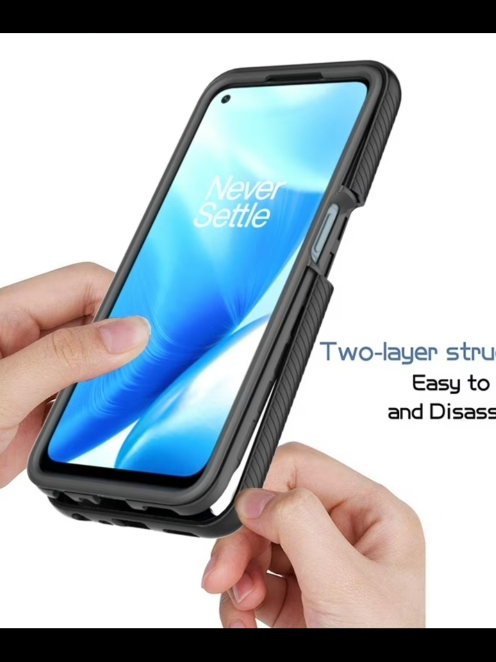 OnePlus Black Dual-Layer Clear-Back Protective Case - Picture 2 of 2